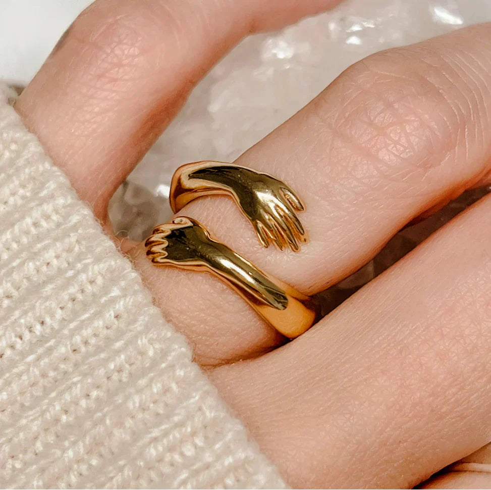 EverHold™ HugRing: Adjustable Hugging Style Promise Ring