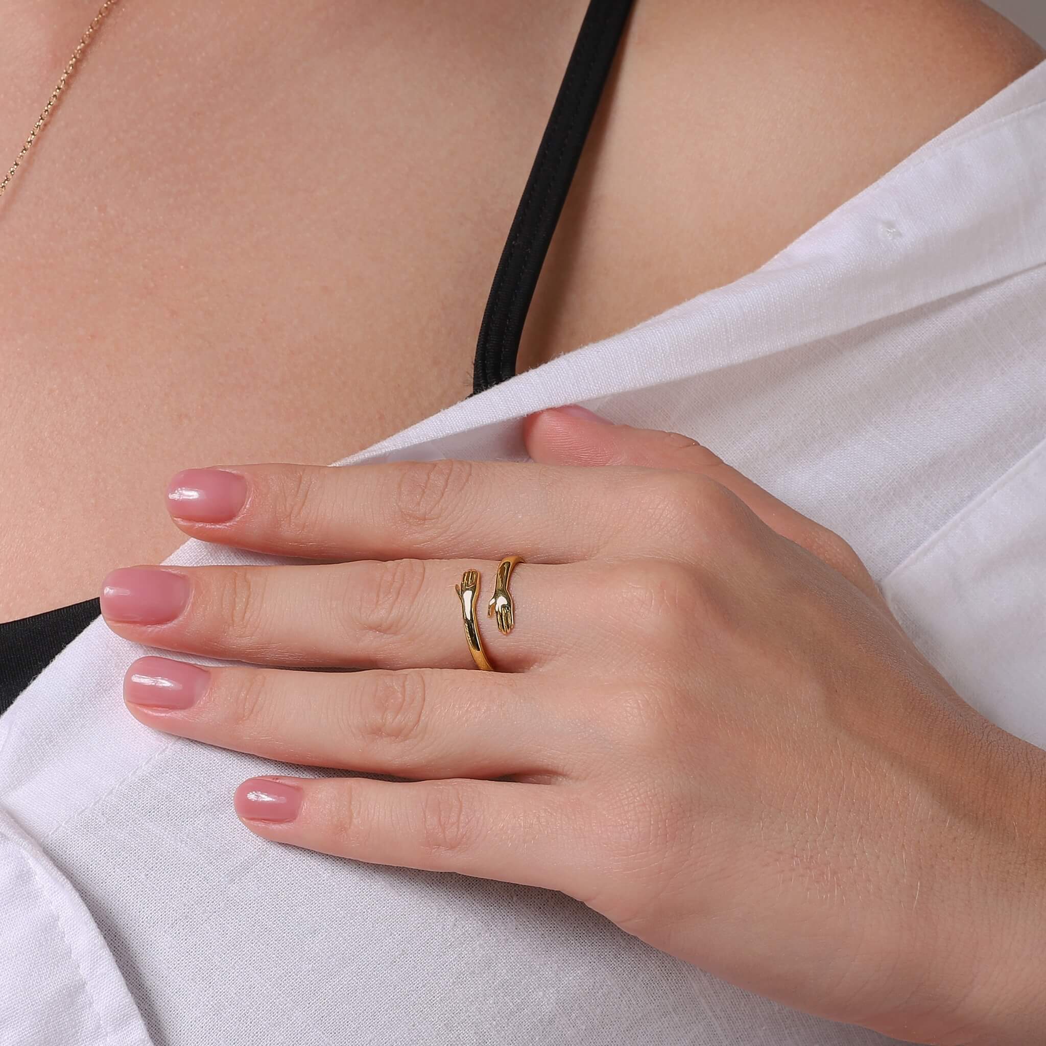 EverHold™ HugRing: Adjustable Hugging Style Promise Ring