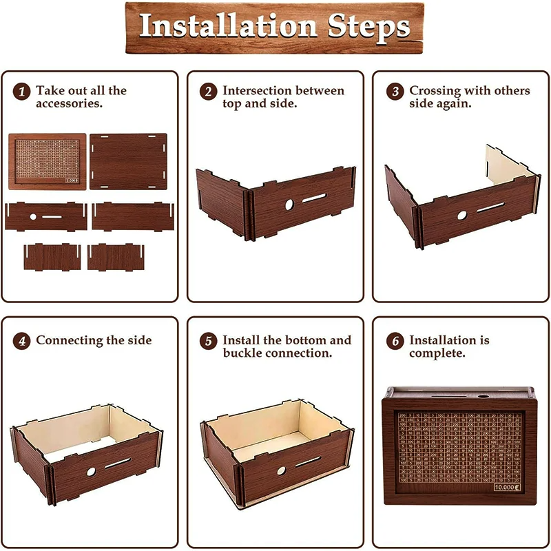 Savings Box – Wooden Pound Engraved Savings Box